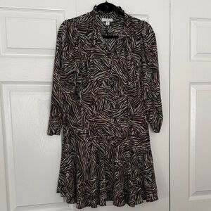 Topshop Black and White Zebra Print Dress